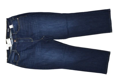 NUEVO Jeans Judy Azul 22W Cintura Alta Calce Recto Lavado Oscuro Elastizados Nuevos con Etiquetas Foto 1 de 4