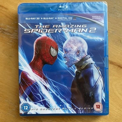 The Amazing Spider-Man 2 (Blu-ray, 3D Blu-ray) (UK IMPORT) **BRAND NEW, SEALED** - Image 1 of 4