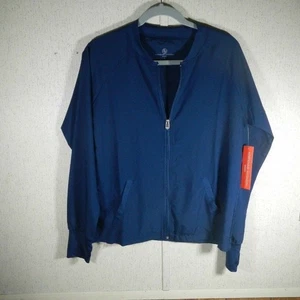 Adrienne Vittadini Sport Lightweight Jacket-Size M Blue - Picture 1 of 3