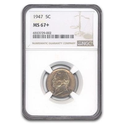 1947 Jefferson Nickel MS-67+ NGC - Image 1 of 3