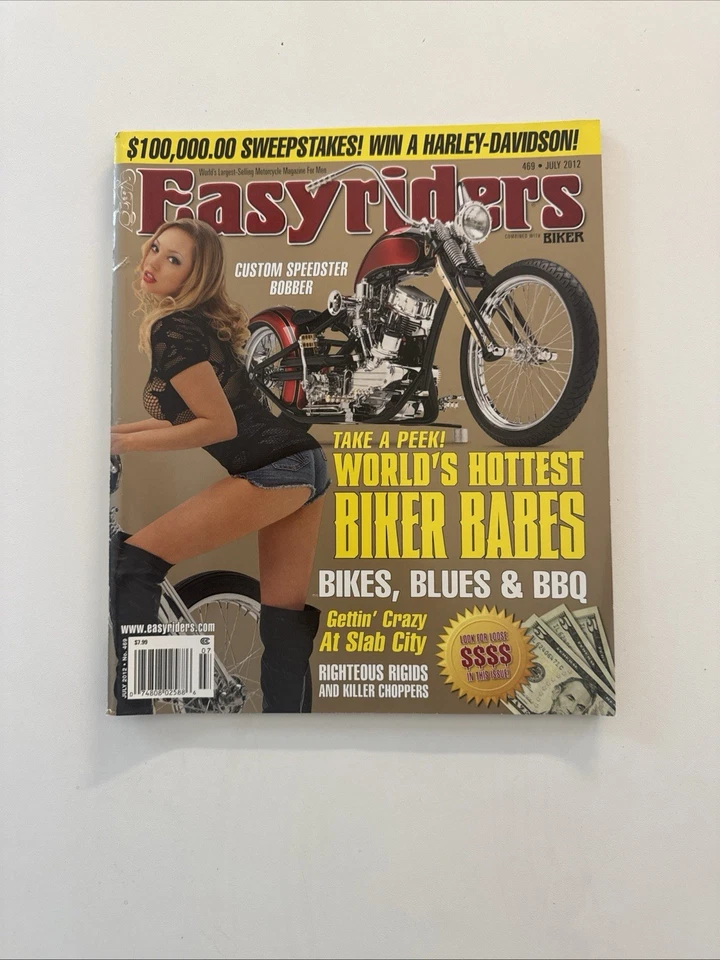 Easyriders Magazine July 2012 #469 David Mann Centerfold - Image 1 of 1