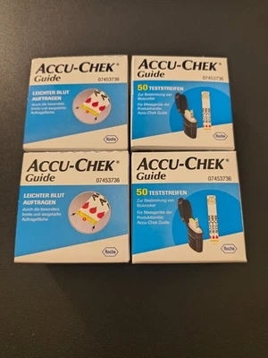 Accu-Chek Guide Blutzuckerteststreifen, 4 x 50 Stück - Bild 1 von 2