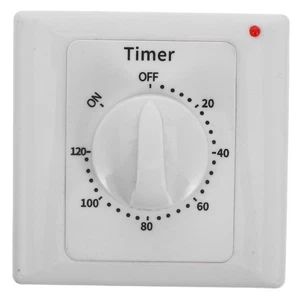 Mechanische Zeitschaltuhr Innenlicht Timer Countdown Timer Wandzeitschaltuhr Schalter - Bild 1 von 12