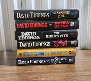 David Eddings 6 1st Edition Hardcover Lot Eelenium, Malloreon - Bild 1 von 11