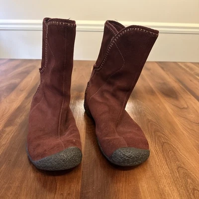 Botas Keen Chamonix para mujer 7,5 marrón óxido gamuza cuero media pantorrilla aire libre invierno Foto 1 de 4