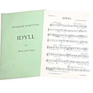 Graham Whettam Idyll For French Horn And Organ Scores Sheet Music Book - Picture 1 of 9