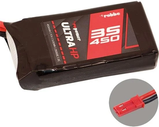 Robbe Modellsport RO-POWER ULTRA HP 450MAH 11,1 VOLT 3S 25(50)C LIPO AKKU / 7322 - Bild 1 von 1