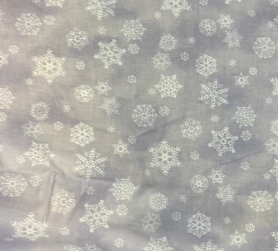 ORQUÍDEA TELA NAVIDAD VINTAGE CON COPOS DE NIEVE 45" X 2 1/2 YARDAS ALGODÓN FAB 196 Foto 1 de 4