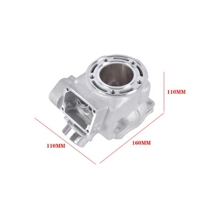 Conjunto completo de cilindro de alumínio compatível com Yamaha YZ125 YZ125X 2005-2022 prata - Imagem 1 de 4