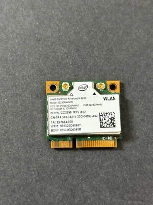 Tarjeta inalámbrica WIFI 62230ANHMW 0XXG96 WLAN XXG96 para Dell Intel Centrino 6230 Foto 1 de 4