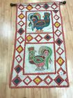 2'6" x 4'4" Indian Stitch Work Tapestry - Hanging Rug - Hand Made - 100% Wool