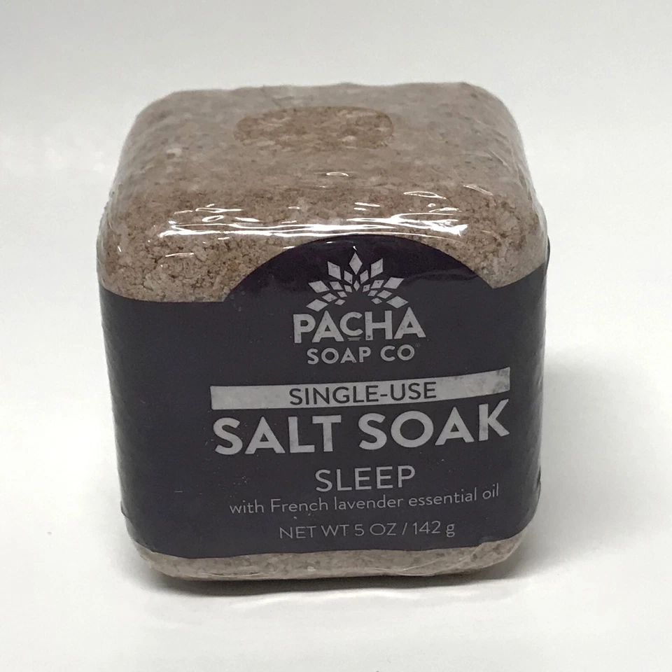 6x Pacha Soap Co Sleep Foaming Bath Salt Soak French Lavender Essential Oil 5Oz