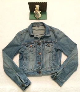 Women's American Eagle Jean Denim Jacket size Small blue light wash Cotton NICE - Picture 1 of 5