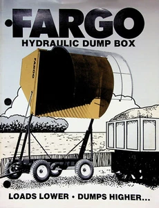 Vtg Original Farm Equipment Brochure FARGO HYDRAULIC DUMP BOX  - Picture 1 of 2