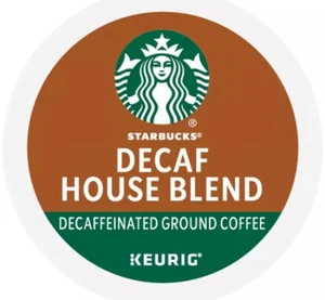 Starbucks House Decaffeinated Medium Roast Coffee Keurig K-Cups , 40 Pods DECAF - Picture 1 of 6