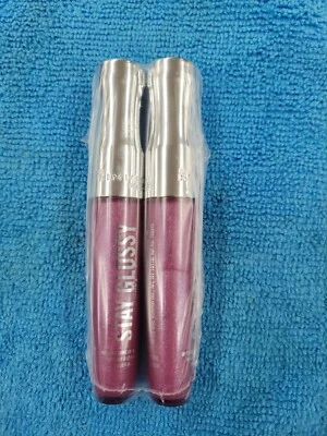 Lot Of 2  RIMMEL STAY GLOSSY UP TO 6H SHINE LIP GLOSS 185 SAVOY PLUM sealed - Image 1 of 3