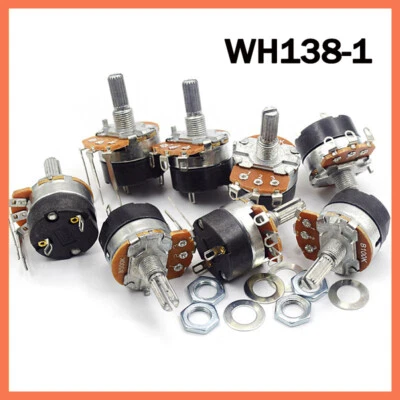 Potentiometer Dreh Poti Stereo/Mono/linear/logarithmisch Taper Poti mit Schalter - Bild 1 von 4