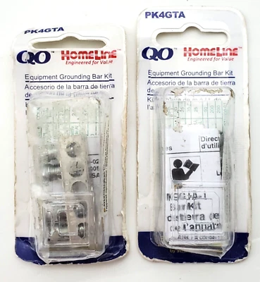 批量 2 件 方形 D PK4GTA 4 空间设备接地杆套件 QO 或 Homeline — 第 1/4 张图片