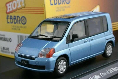 EBBRO 43304 1: 43 比例 2001 年本田 MOBILIO GB1 模铸模型汽车浅蓝色 M. — 第 1/4 张图片