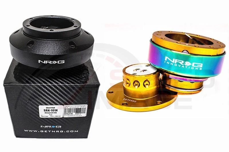 NRG STEERING WHEEL COMBO KIT 2.0 ROSE GOLD-NEO CHROME SHORT HUB ADAPTER SRK-101H Foto 1 de 1