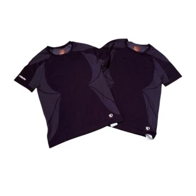 Conjunto De 2 Camisas Activas De Colección Perla Izumi Negras y Grises Manga Corta Talla M Foto 1 de 4