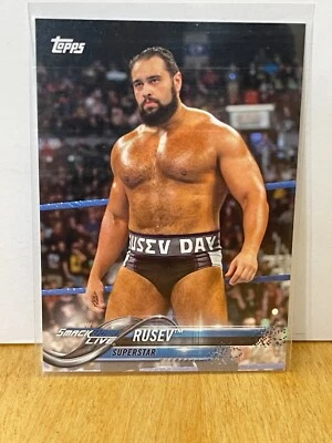 2018 Topps WWE Then Now Forever #168 Rusev wrestling card - Image 1 of 2