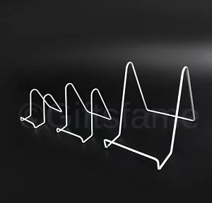 5 to 10 pc Flat Curve Steel Metal Rod Plate Display Stand Disk Dish Mount 4853 - Picture 1 of 9