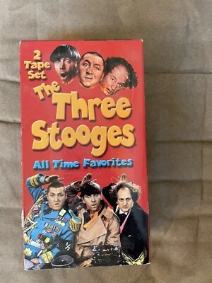 The Three Stooges All Time Favorites 2 Tape VHS Set - Image 1 of 3