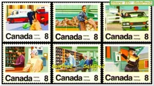 CANADA 1974 CENTENARY OF LETTER CARRIER SERVICE MINT FACE 48 CENT MNH STAMP SET - Picture 1 of 2