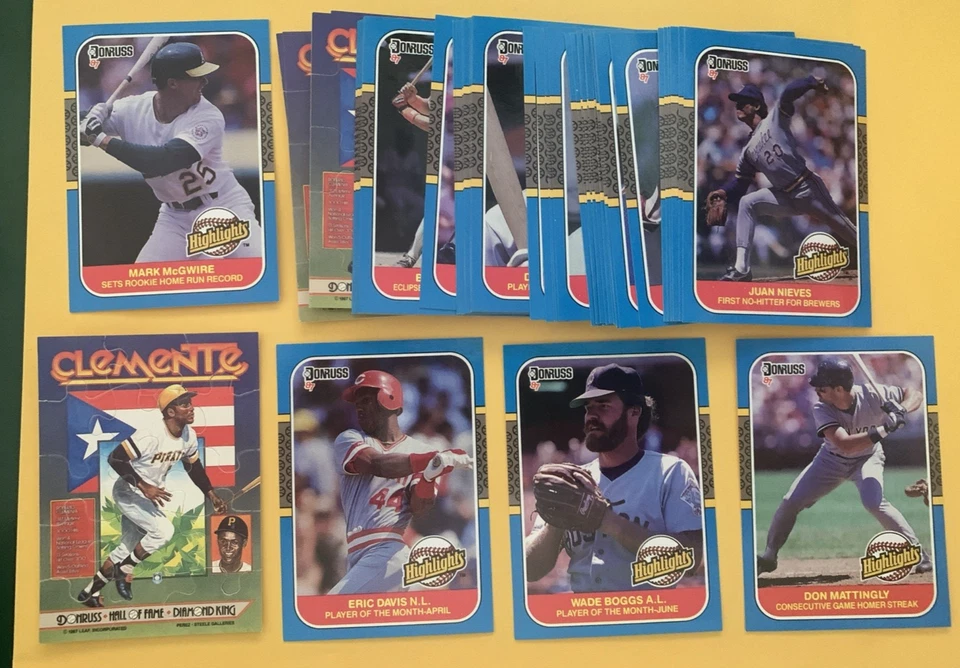 Donruss Highlights SET BREAK Singles 1987 - estrellas, comunes, novatos, HOFers Foto 1 de 1
