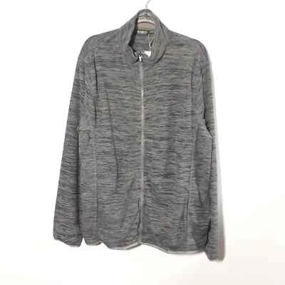 Outdoor Life Zip Up Jacket, size XLT XL Tall, NEW! Polar Fleece Heather Gray - Image 1 of 4