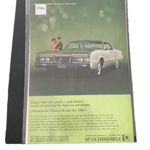 Vintage 1967 Oldsmobile Ninety Eighth Fine Car Quality Ad Advertisment - Picture 1 of 3