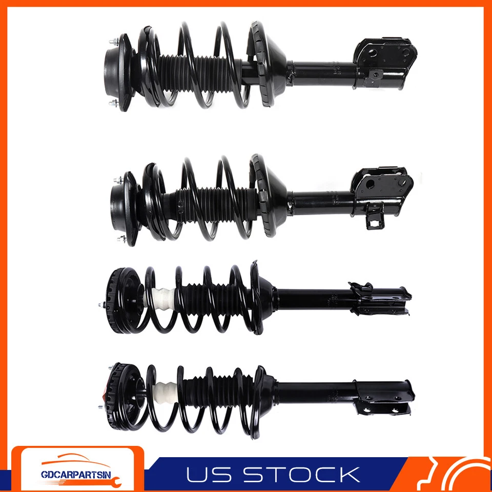 For 1998-2002 Subaru Forester Front Rear Complete Struts w/ Coil Spring 4pcs - Image 1 of 4
