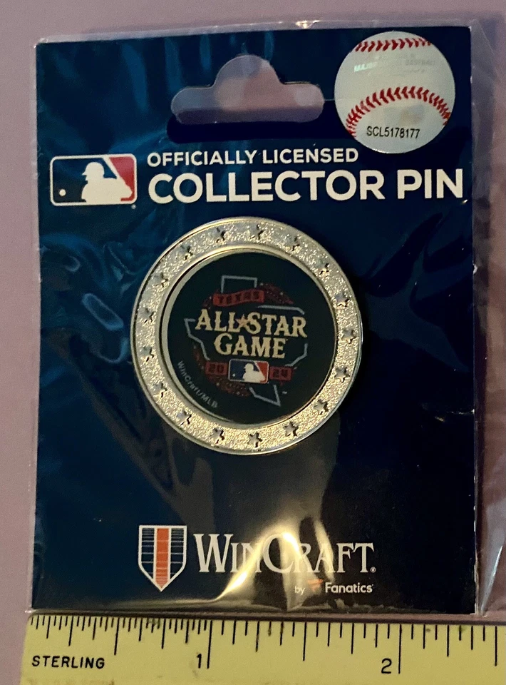 2024 MLB All Star Game Texas Logo Pin New ! Wincraft Co.  - Image 1 of 1