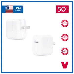 50x Wholesale 10W USB Wall AC Adapter Charger for Apple iPad Samsung Tab HTC LG - Picture 1 of 1