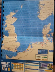 Avalanche Press Wargame The Great War at Sea II Inglaterra mapa de repuesto solamente (P) - Imagen 1 de 1