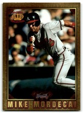 1997 Pacific Prisms Gems of the Diamond Mike Mordecai Atlanta Braves #GD-114