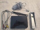 Nintendo Wii Black Console Only With Cords- Tested & Works Rvl-001 (Usa)