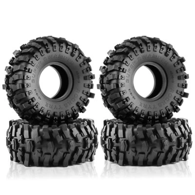 118mm 1.9" Rubber Tire Wheel Tyre For 1/10 RC Crawler Car Traxxas TRX4 D90 Axial - Image 1 of 4