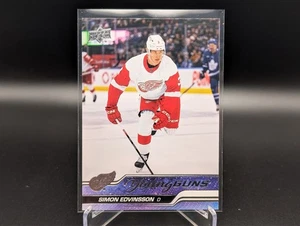 2023-24 Upper Deck Serie 1 Simon Edvinsson #228 Young Guns RC - Imagen 1 de 2