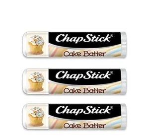 3 Pack ChapStick Cake Batter Limited Edition Flavored Lip Balm Tubes - 0.15 Oz - Picture 1 of 1