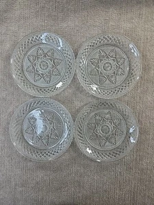 Cristal D'Arques-Durand Luminarc Trasparente ANTICO 5,5" Insalata Piatti da Dessert Set di 4 - Foto 1 di 4