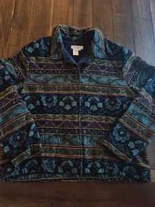 Chaqueta Coldwater Creek XL patrón tapiz - Imagen 1 de 4