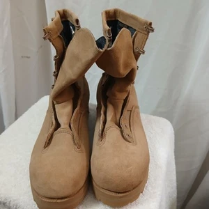US Army Military GORE-TEX Flight Combat Boots 10.5R Belleville Neu Braun Lesen - Bild 1 von 24