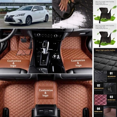 For Lexus CT 200h Car Floor Mats Custom Waterproof Luxury Carpets Auto Liner - Image 1 of 4