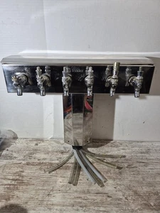 Glastender 6 Tap Beer Dispenser SS Tower - Picture 1 of 10