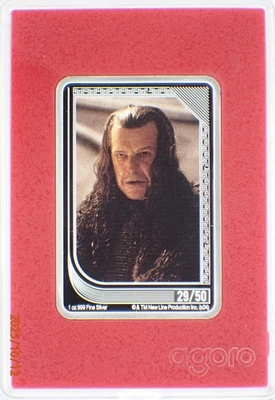 MOEDA COMERCIAL LOTR PRATA NOVA 2024 RUBI VERMELHO 29/50 ESCASSA CUNHAGEM DENETHOR - Imagem 1 de 2