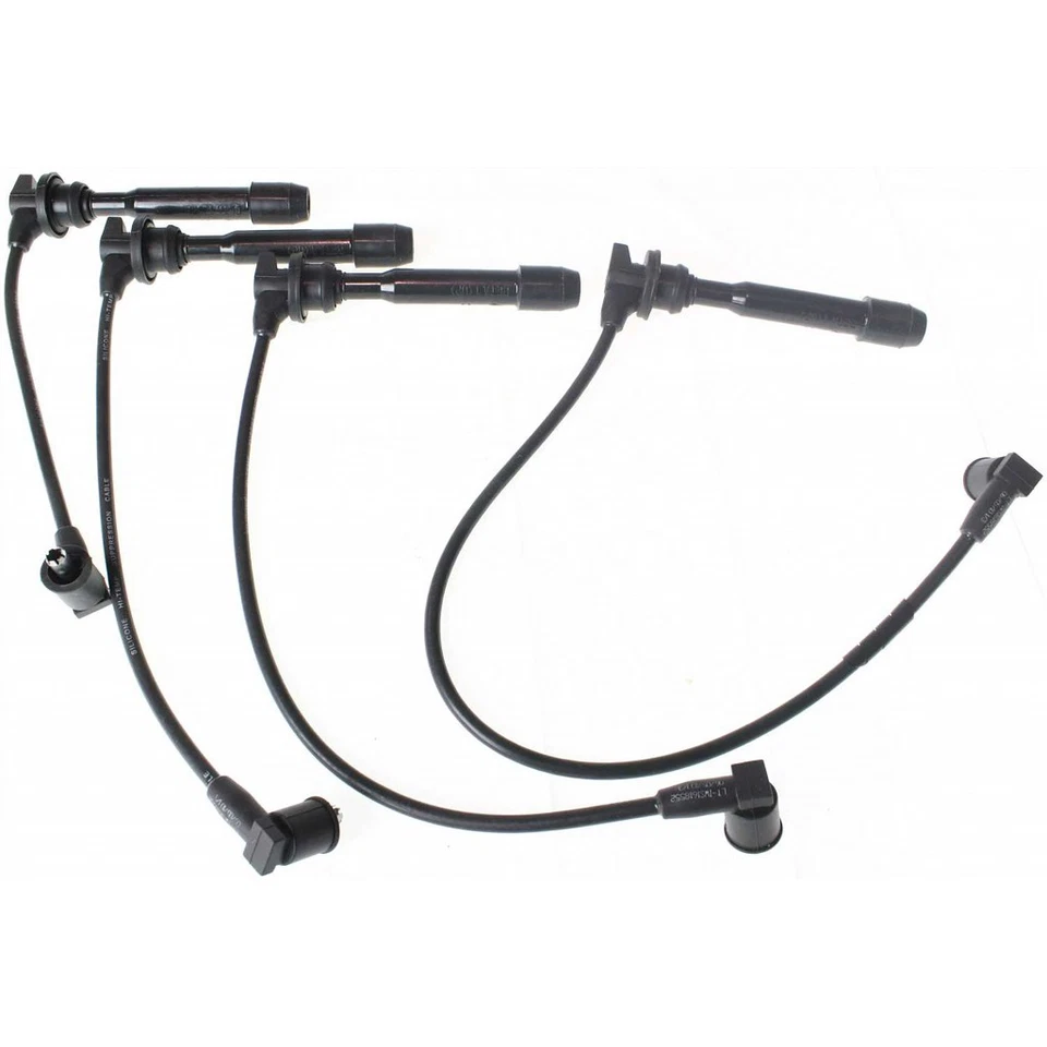 For Kia Spectra5 Spark Plug Wire 2005 06 07 2008 Set of 4 Black Finish - Image 1 of 4