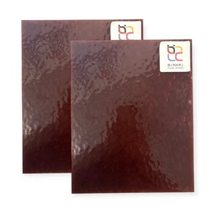 2 Pack Apple Blossom English Muffle Stained Glass – Vintage Ripple Texture - Picture 1 of 5