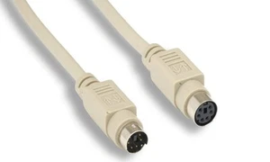 15FT Keyboard Mouse extension Cable MiniDin6 Male to Female PS2 - Picture 1 of 1